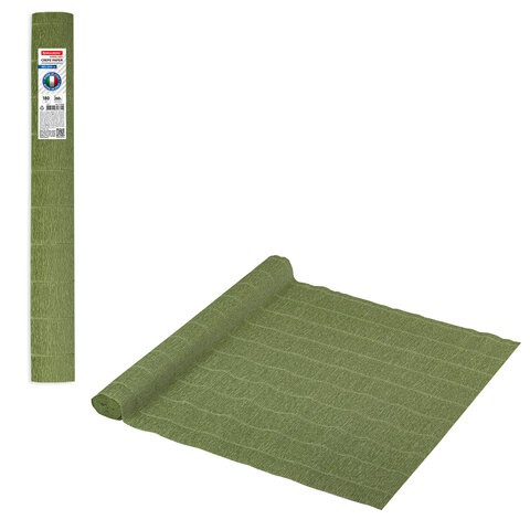 Бумага гофр. Brauberg Fiore 180 г/м2 зеленый шалфей (562) 50х250 см 112625 цена за 4 шт , 